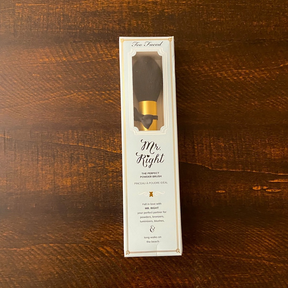 Too Faced Mr. Right Powder Brush (new with box)